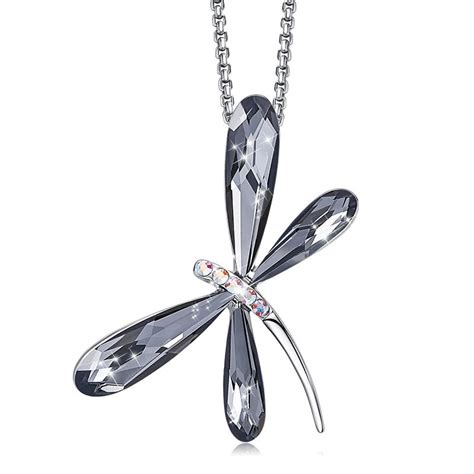 dragonfly necklace swarovski